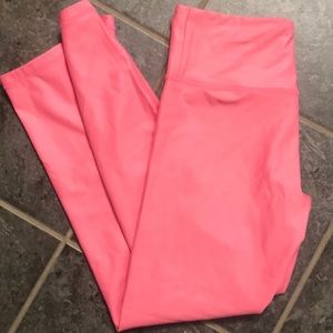 Zyia pink metallic leggings
